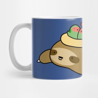 Sloth and Lovebirds Mug